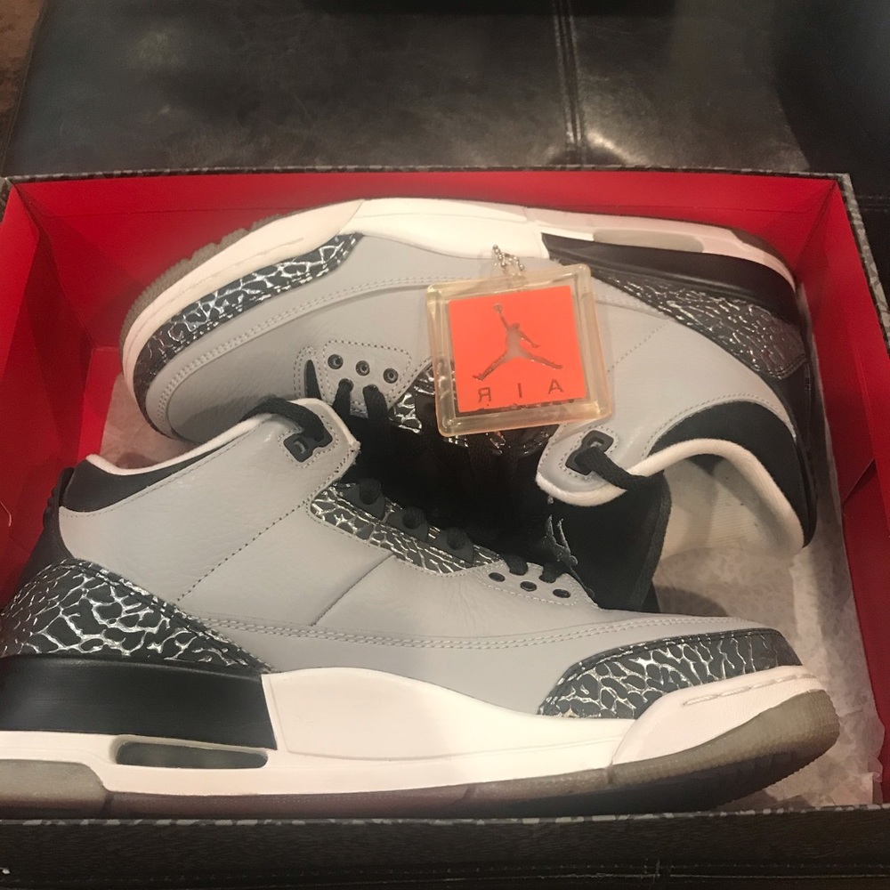 Air Jordan wolf grey 3’s